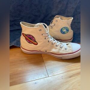 Converse all star high natural ivory custom patches men’s 12